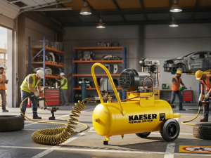 Бутални компресори Kaeser – серия Premium Car: Здравина, мощ и ефективност за всяко работно място