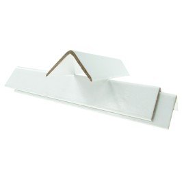 White protective carton corners - 0,73 m